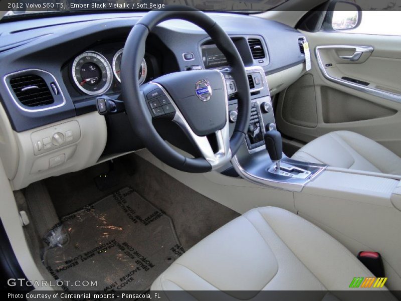  2012 S60 T5 Soft Beige Interior