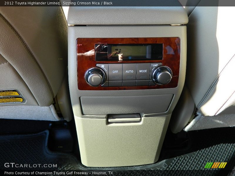 Sizzling Crimson Mica / Black 2012 Toyota Highlander Limited