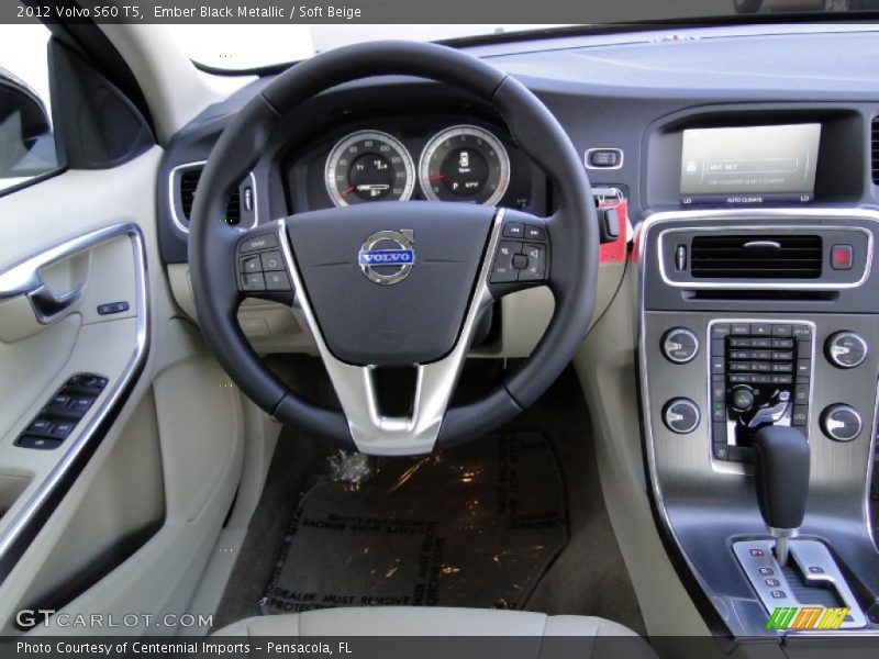 Ember Black Metallic / Soft Beige 2012 Volvo S60 T5
