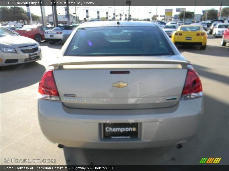 Gold Mist Metallic / Ebony 2012 Chevrolet Impala LT