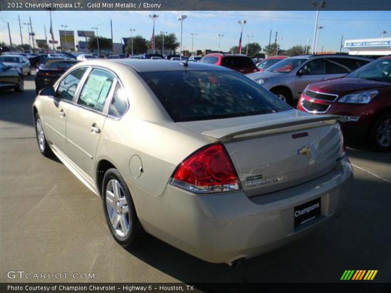 Gold Mist Metallic / Ebony 2012 Chevrolet Impala LT