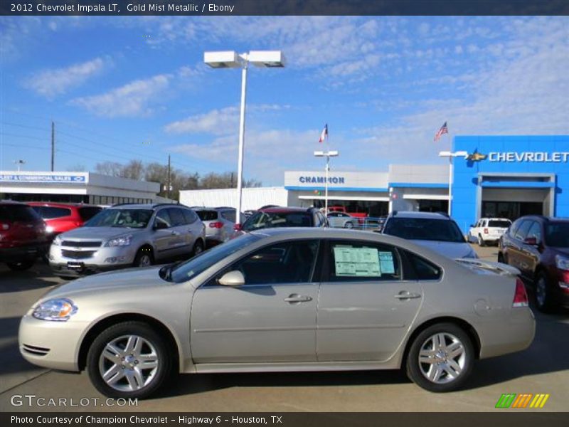 Gold Mist Metallic / Ebony 2012 Chevrolet Impala LT