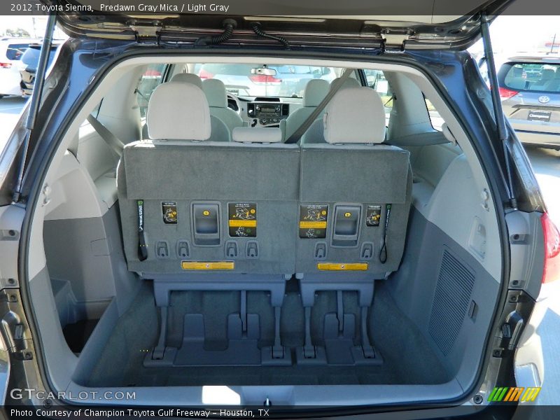 Predawn Gray Mica / Light Gray 2012 Toyota Sienna