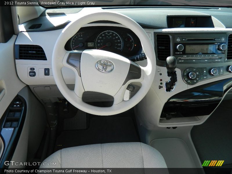 Predawn Gray Mica / Light Gray 2012 Toyota Sienna