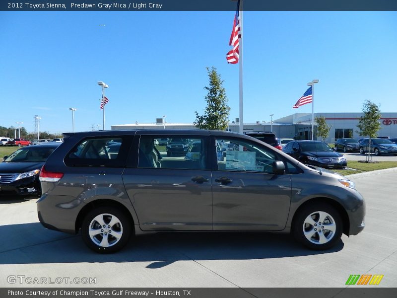 Predawn Gray Mica / Light Gray 2012 Toyota Sienna
