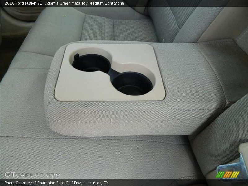Atlantis Green Metallic / Medium Light Stone 2010 Ford Fusion SE