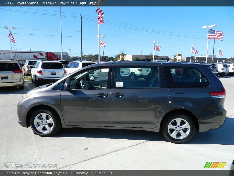 Predawn Gray Mica / Light Gray 2012 Toyota Sienna