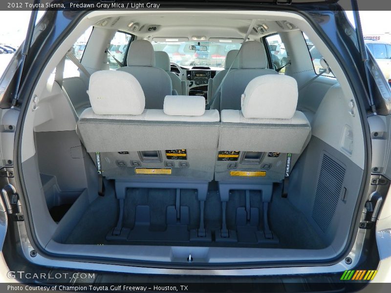 Predawn Gray Mica / Light Gray 2012 Toyota Sienna