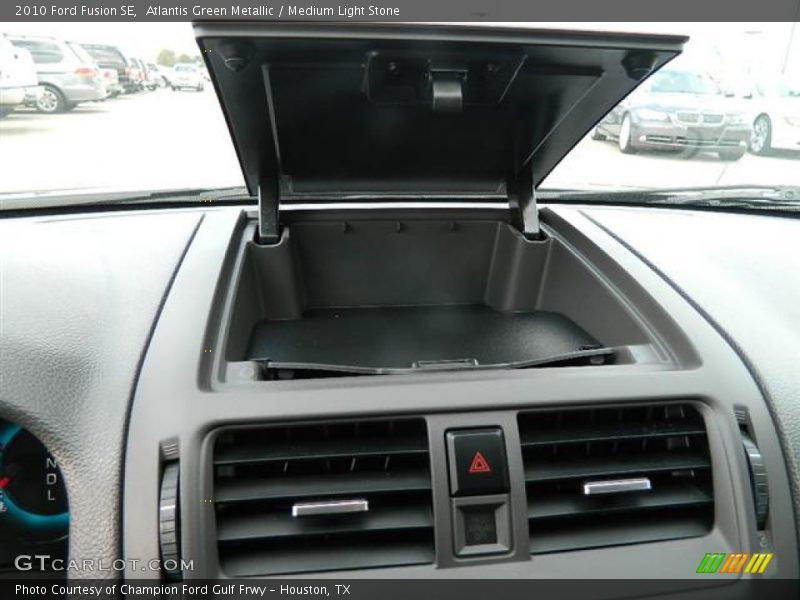 Atlantis Green Metallic / Medium Light Stone 2010 Ford Fusion SE