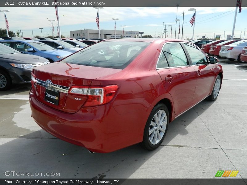 Barcelona Red Metallic / Ivory 2012 Toyota Camry XLE