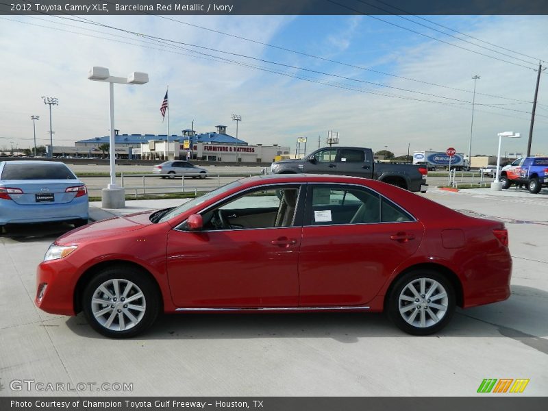 Barcelona Red Metallic / Ivory 2012 Toyota Camry XLE
