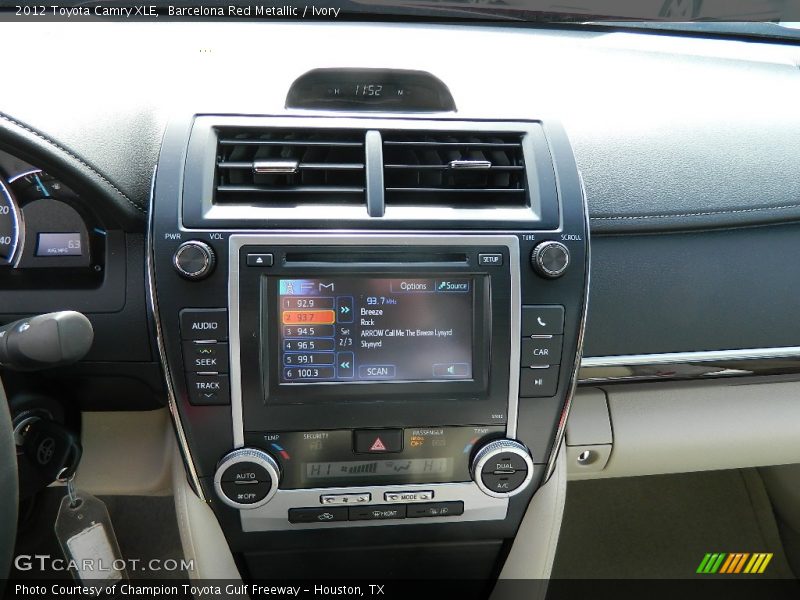 Barcelona Red Metallic / Ivory 2012 Toyota Camry XLE