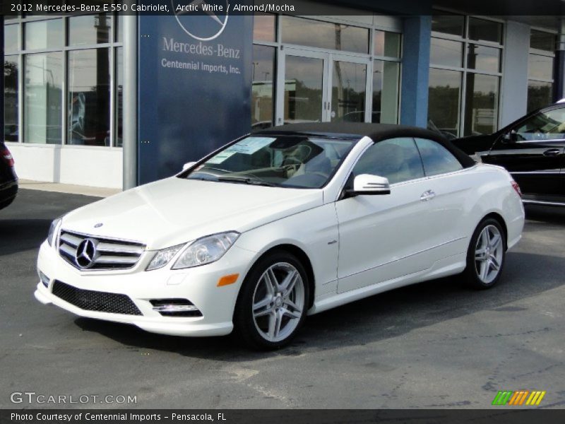 Arctic White / Almond/Mocha 2012 Mercedes-Benz E 550 Cabriolet