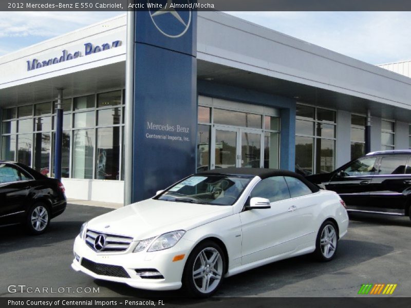 Arctic White / Almond/Mocha 2012 Mercedes-Benz E 550 Cabriolet