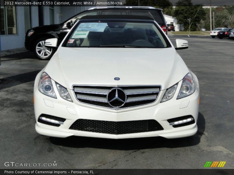 Arctic White / Almond/Mocha 2012 Mercedes-Benz E 550 Cabriolet