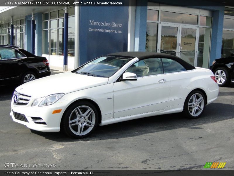 Arctic White / Almond/Mocha 2012 Mercedes-Benz E 550 Cabriolet