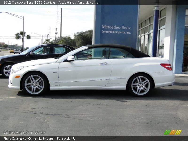 Arctic White / Almond/Mocha 2012 Mercedes-Benz E 550 Cabriolet
