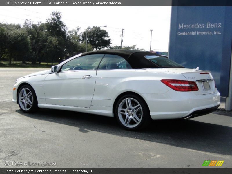 Arctic White / Almond/Mocha 2012 Mercedes-Benz E 550 Cabriolet