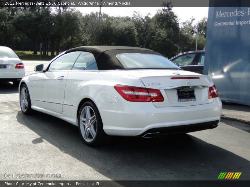 Arctic White / Almond/Mocha 2012 Mercedes-Benz E 550 Cabriolet