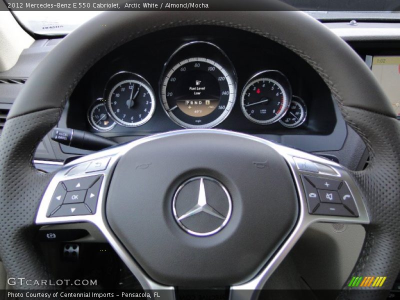 Arctic White / Almond/Mocha 2012 Mercedes-Benz E 550 Cabriolet