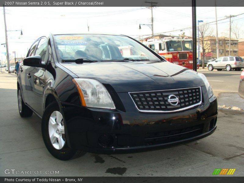 Super Black / Charcoal/Steel 2007 Nissan Sentra 2.0 S