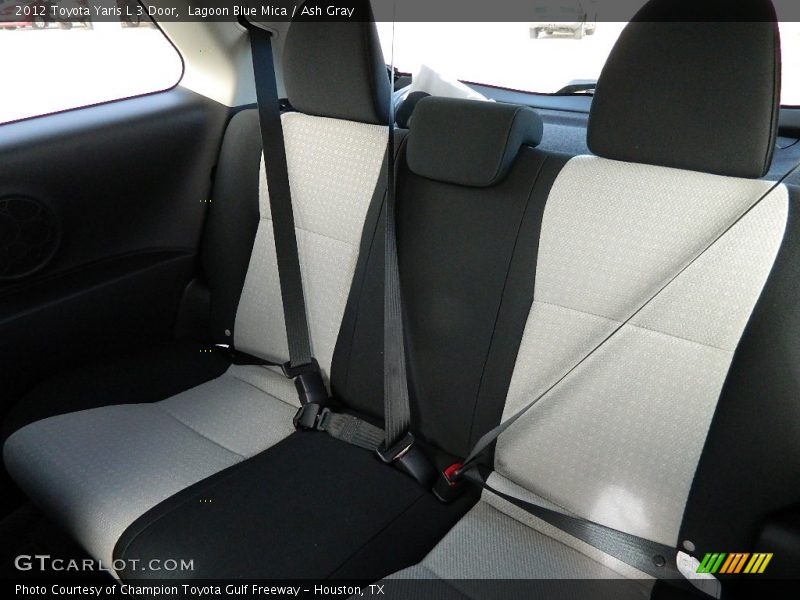 Lagoon Blue Mica / Ash Gray 2012 Toyota Yaris L 3 Door