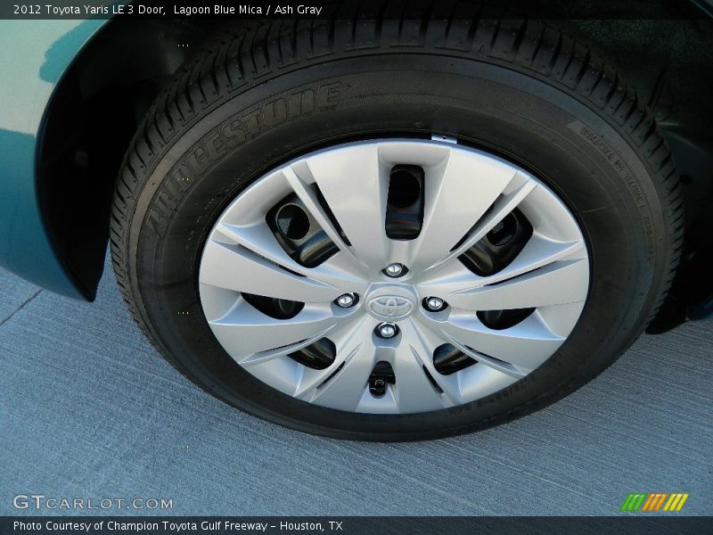 Lagoon Blue Mica / Ash Gray 2012 Toyota Yaris LE 3 Door