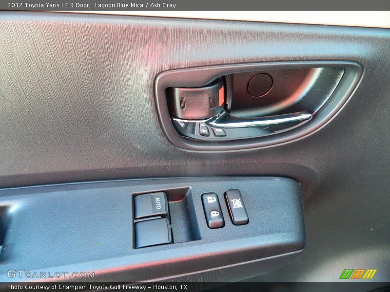 Lagoon Blue Mica / Ash Gray 2012 Toyota Yaris LE 3 Door