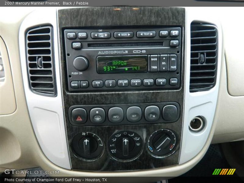 Controls of 2007 Mariner Premier
