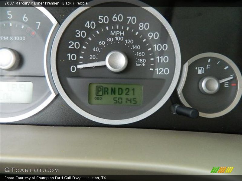 Black / Pebble 2007 Mercury Mariner Premier