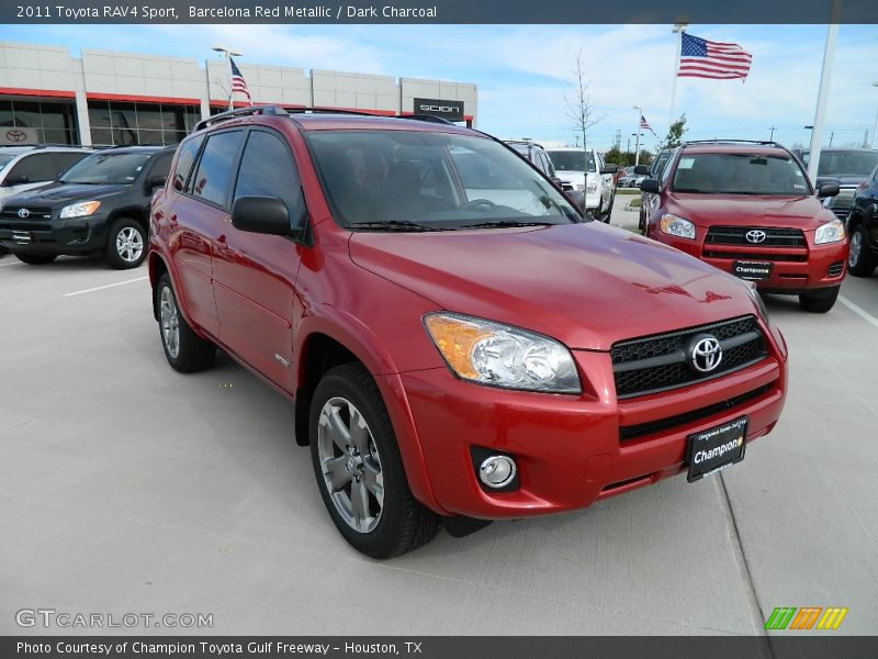 Barcelona Red Metallic / Dark Charcoal 2011 Toyota RAV4 Sport