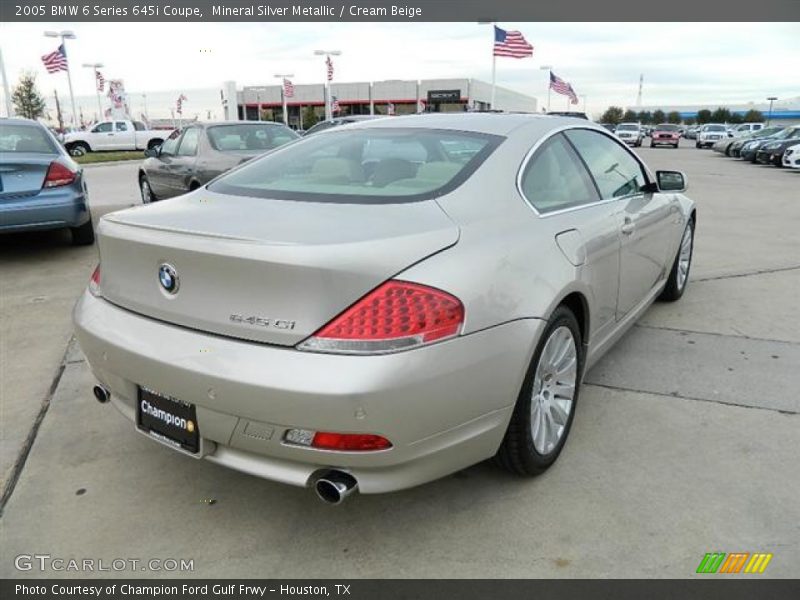 Mineral Silver Metallic / Cream Beige 2005 BMW 6 Series 645i Coupe