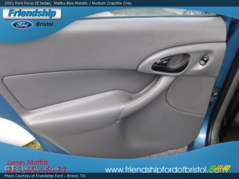 Malibu Blue Metallic / Medium Graphite Grey 2001 Ford Focus SE Sedan