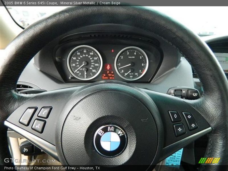 Mineral Silver Metallic / Cream Beige 2005 BMW 6 Series 645i Coupe
