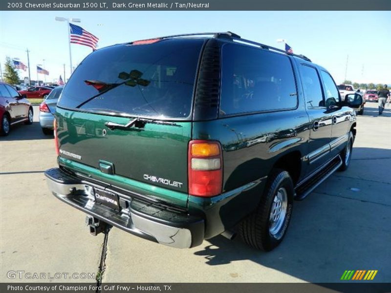 Dark Green Metallic / Tan/Neutral 2003 Chevrolet Suburban 1500 LT