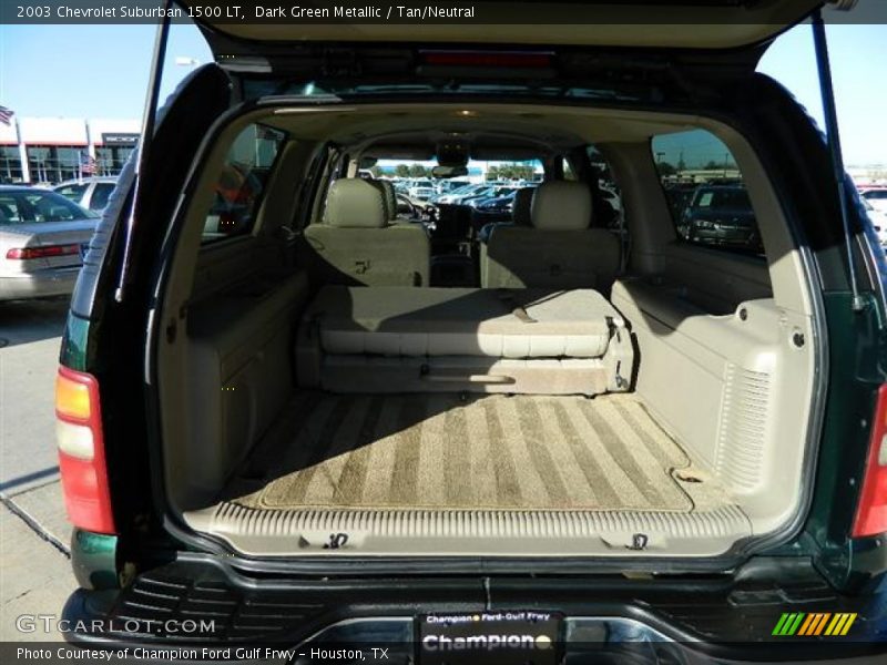 Dark Green Metallic / Tan/Neutral 2003 Chevrolet Suburban 1500 LT
