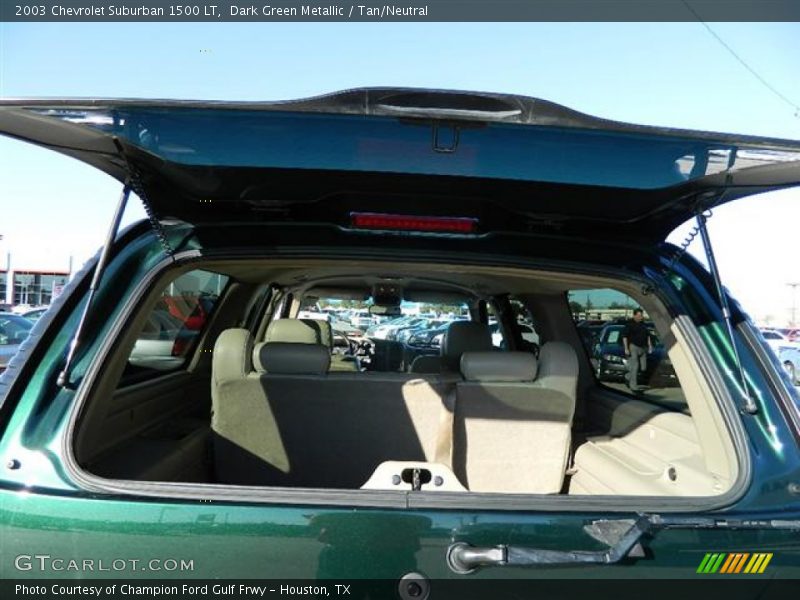 Dark Green Metallic / Tan/Neutral 2003 Chevrolet Suburban 1500 LT