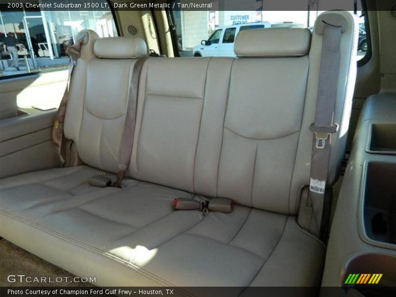 Dark Green Metallic / Tan/Neutral 2003 Chevrolet Suburban 1500 LT