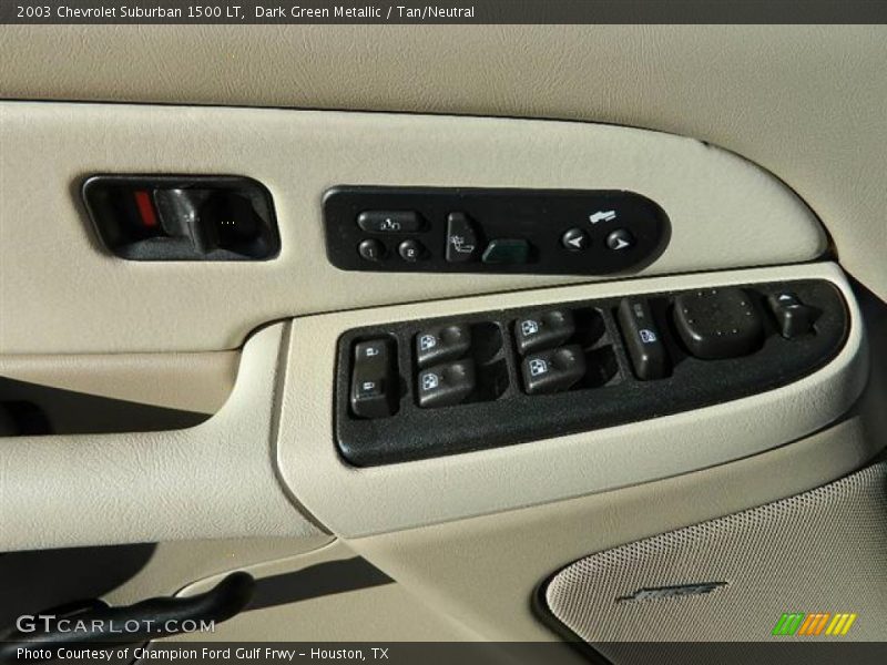 Dark Green Metallic / Tan/Neutral 2003 Chevrolet Suburban 1500 LT
