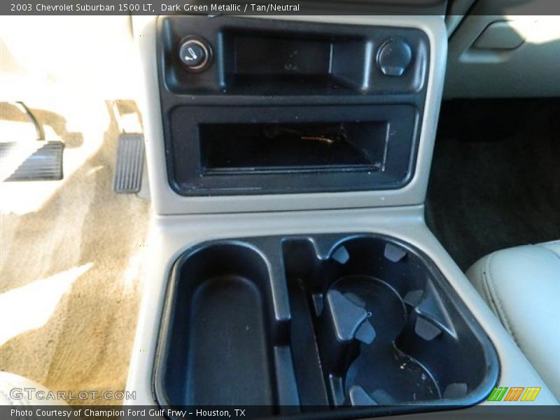 Dark Green Metallic / Tan/Neutral 2003 Chevrolet Suburban 1500 LT