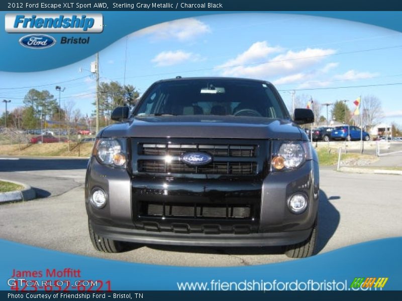 Sterling Gray Metallic / Charcoal Black 2012 Ford Escape XLT Sport AWD