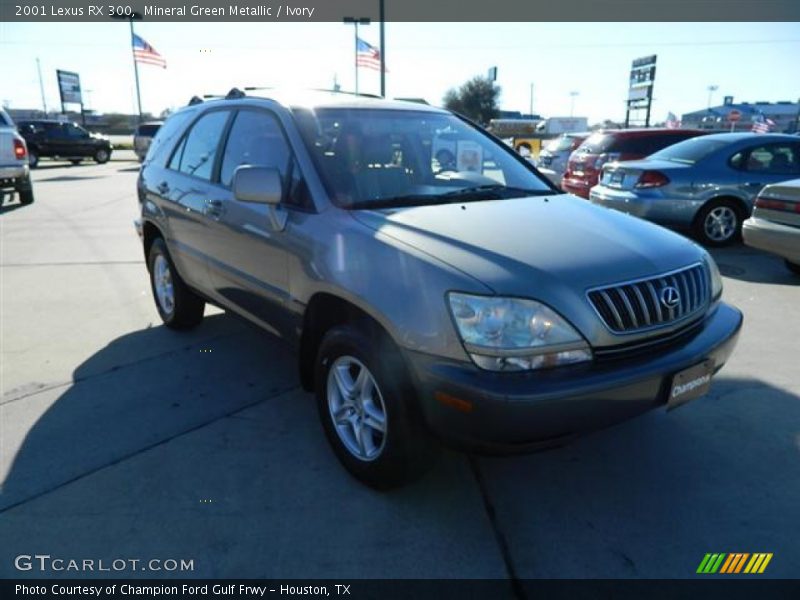 Mineral Green Metallic / Ivory 2001 Lexus RX 300