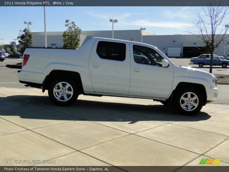 White / Gray 2011 Honda Ridgeline RTS