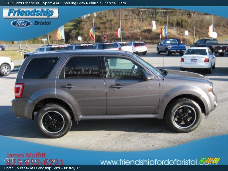 Sterling Gray Metallic / Charcoal Black 2012 Ford Escape XLT Sport AWD