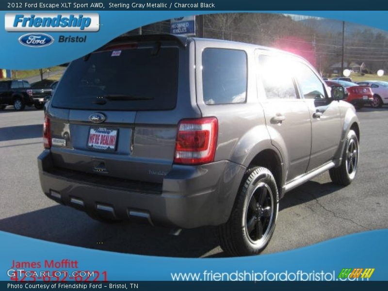 Sterling Gray Metallic / Charcoal Black 2012 Ford Escape XLT Sport AWD