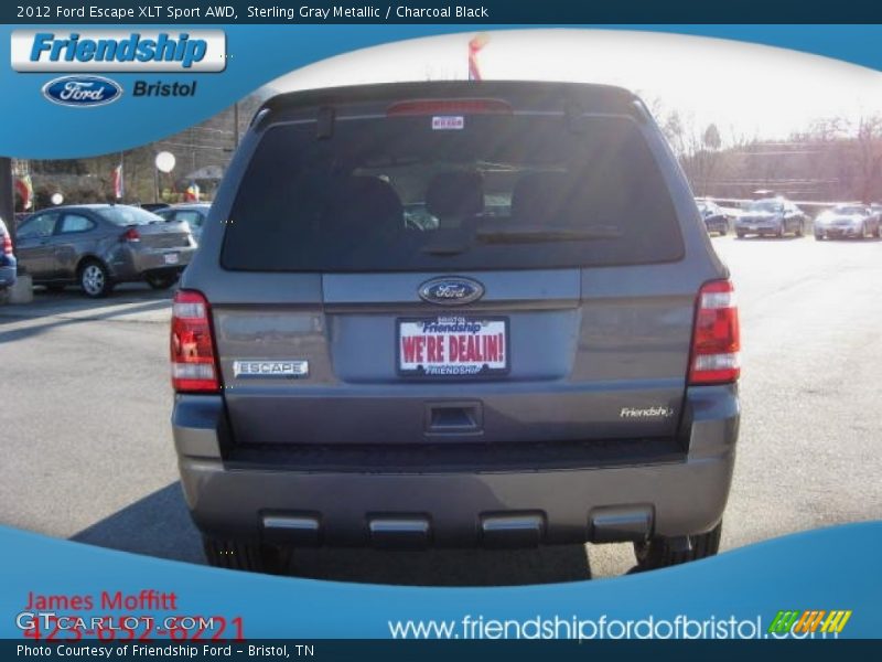 Sterling Gray Metallic / Charcoal Black 2012 Ford Escape XLT Sport AWD