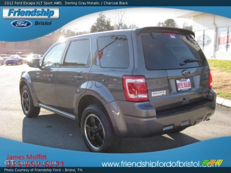 Sterling Gray Metallic / Charcoal Black 2012 Ford Escape XLT Sport AWD