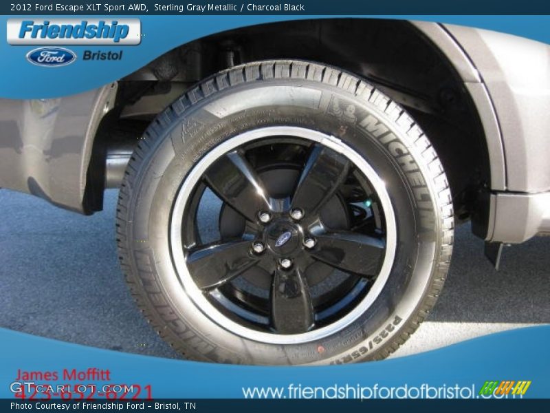 Sterling Gray Metallic / Charcoal Black 2012 Ford Escape XLT Sport AWD