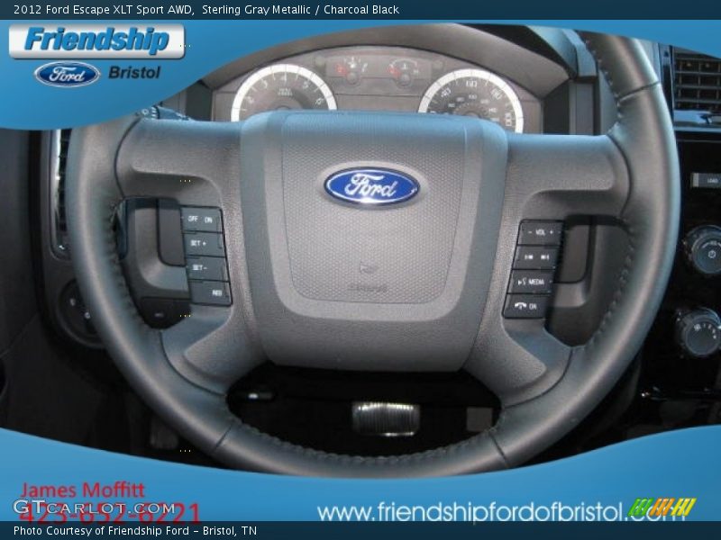 Sterling Gray Metallic / Charcoal Black 2012 Ford Escape XLT Sport AWD