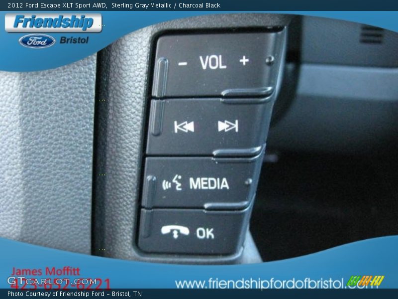 Sterling Gray Metallic / Charcoal Black 2012 Ford Escape XLT Sport AWD